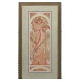 WHITE STAR PRINT BY ALPHONSE MUCHA