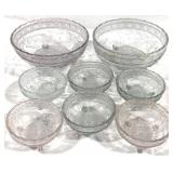 Group 8 Bird & Strawberry EAPG Bowls