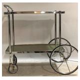 Vintage Chrome Mid Century Liquor Cart