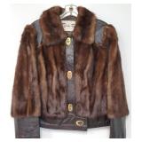 Bensky Furs - Vintage Fur Jacket w/ Leather trim