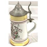 Vintage German Beer Stein w/ lid