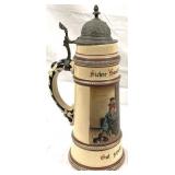 Vintage German Beer Stein w/ lid