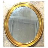 Framed Oval Mirror - 22 x 16