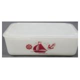 McKee Red Sailboat Refrigerator Box 2x8x5