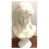 Woman Bust Statue - 17" Tall (Plaster)