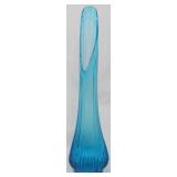 LE Smith Simplicity Electric Blue 20.5" Swung Vase