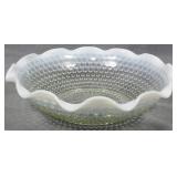 Moonstone Hobnail Bowl 3x9"