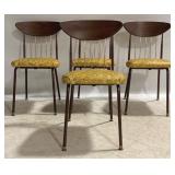 Set of 4 Mid Century Dining Chairs