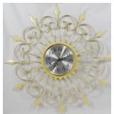 Vintage Metal Elgin Starburst Clock 25"