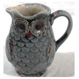 Owl Cream Pitcher 6.25"