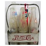 Vintage Pepsi Holder with 6 Bottles