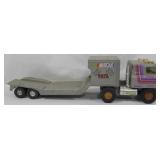 Vintage Toy Truck with Trailer 6.5x23x5