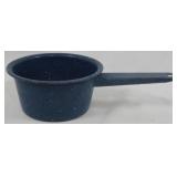 Blue Speckled Enamelware Saucepan 3.5x11x6