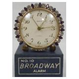 Semca 7 Jewel Rhinestone Gem Clock w/ Box 3"