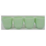 4 Jadeite Mugs 4"