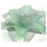 Murano Art Glass Green Bowl