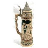 Vintage German Beer Stein w/ lid