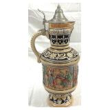 Vintage Marzi & Remy lidded German Beer Stein