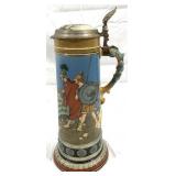 Vintage Mettlach #2095 German Beer Stein w/ lid