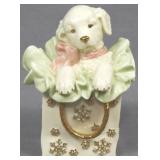 Lenox Playful Present Dog Figure 5"