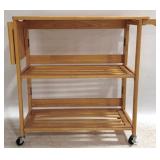 Folding Wood Cart 35 x 38 x 18