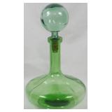 Empoli Green Squat Decanter 13.5"