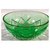 Hazel Atlas Uranium Green Bowl 8"