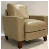 Leather Italia Chino Arm Chair, Sand Color