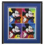 MICKEY MOUSE SUITE OF 4 GICLEE BY PETER MAX