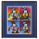 GOOFY SUITE OF 4 GICLEE BY PETER MAX