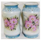 Large Pair Vases, 17.5 x 9