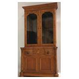 Victorian Walnut 2 Part Bookcase