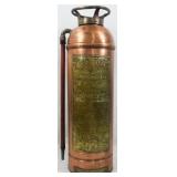 Vintage Copper Fire Extinguisher 24"