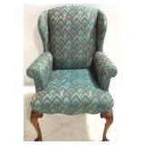 Vintage Queen Anne Wingback Chair