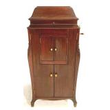 Victor Record Player Cabinet & Record Player