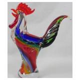 Murano Art Glass Rooster 12"