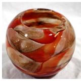 Art Glass Vase 5" x 6"
