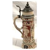Vintage German Beer stein w/ lid