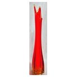 LE Smith Four Square Cadmium 15.5" Vase
