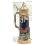 Vintage Gerz Lidded 2L German Beer Stein