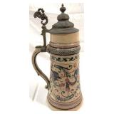 Vintage Merkelbach & Wick German Beer Stein w/ lid