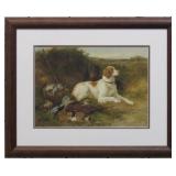 HUNTING DOGS PRINT BY J HARDING