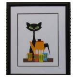 CAT AND COFFEE PRINT