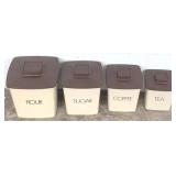 Plastic Canister Set with Lids