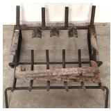 2 Metal Log Holders - 24" x 20"