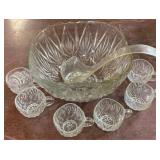 Glass Punch Bowl Set