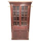 Corner Cupboard / China Cabinet - 86"x44"x28"