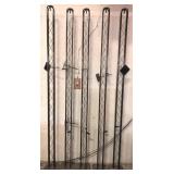 3 Metal Rack Stands - 121" x 13"