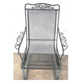 Metal Outdoor Chair - 41" x 24" x 26"