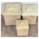 Plastic Canister Set with Lids